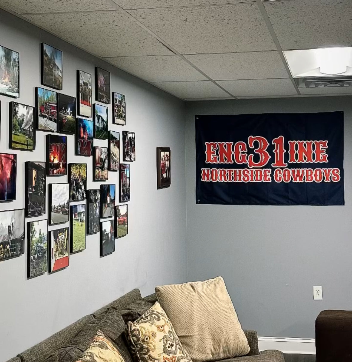 Custom Firefighter Wall Flag