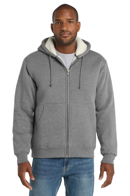 CornerStone ® Heavyweight Sherpa-Lined Hooded Fleece Jacket. CS625
