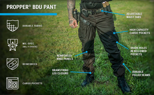 Propper Men's BDU Trouser Button Fly - 60/40 Twill