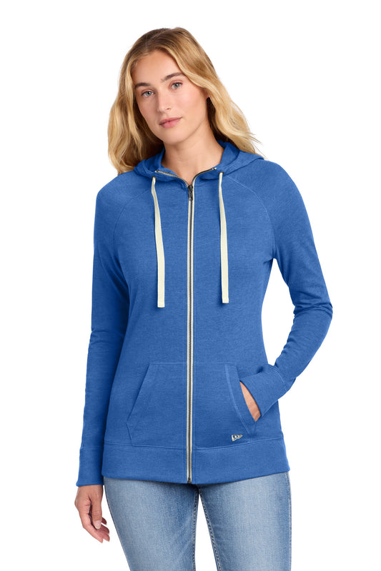 New Era ® Women's Sueded Cotton Blend Full-Zip Hoodie. LNEA122