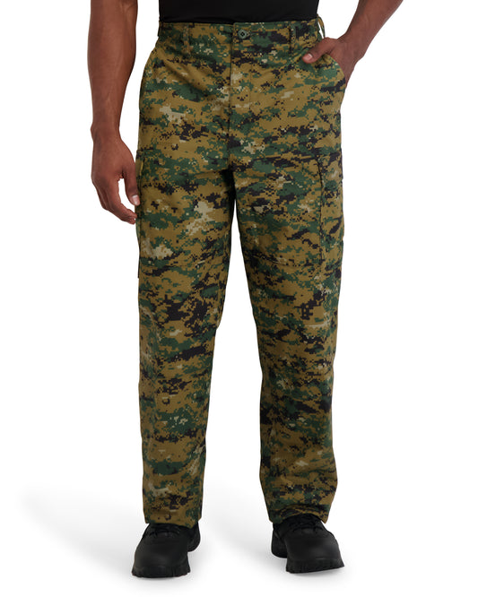 Propper Men's Uniform BDU Trouser- Ripstop - Woodland Digital