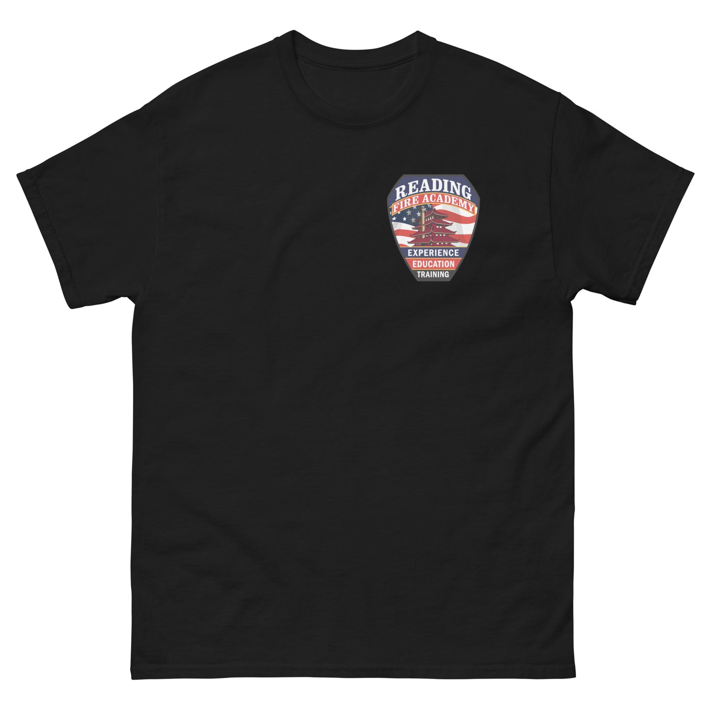 Bomberos De Reading Red Wording Classic Tee