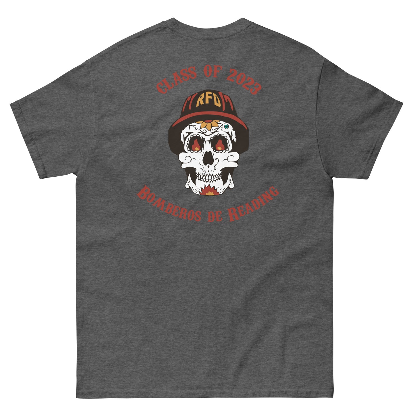Bomberos De Reading Red Wording Classic Tee