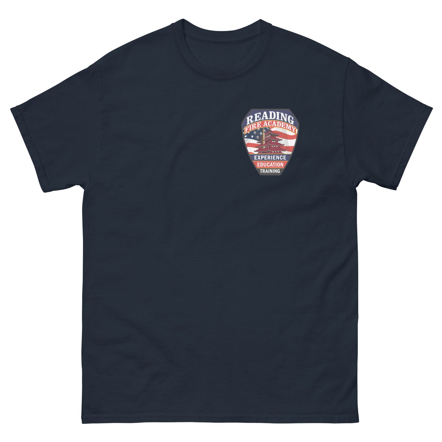 Bomberos De Reading Red Wording Classic Tee