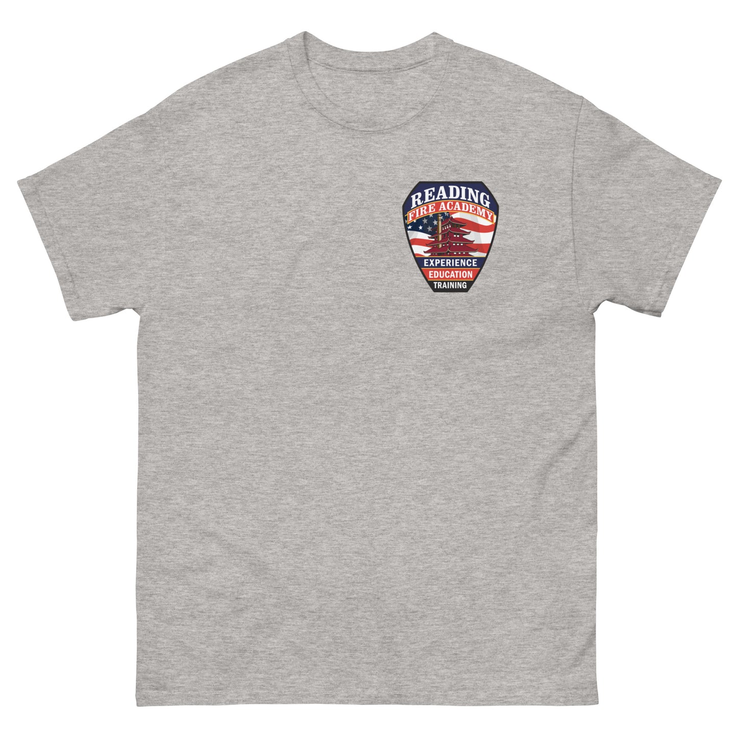 Bomberos De Reading Red Wording Classic Tee