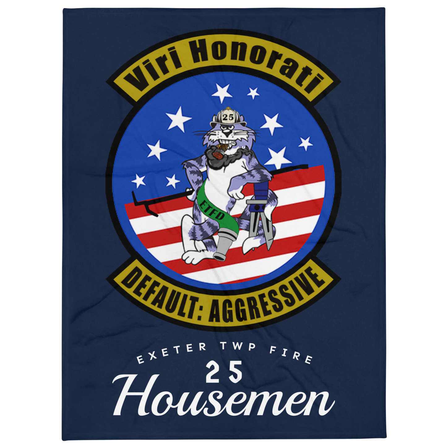 Custom Firefighter Blanket