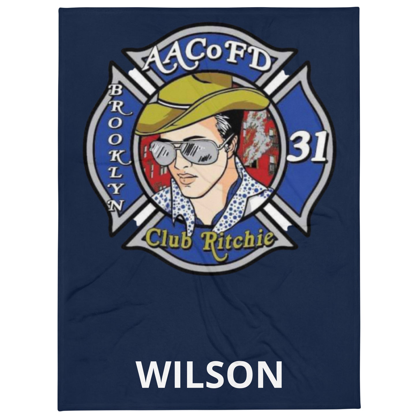 Custom Firefighter Blanket
