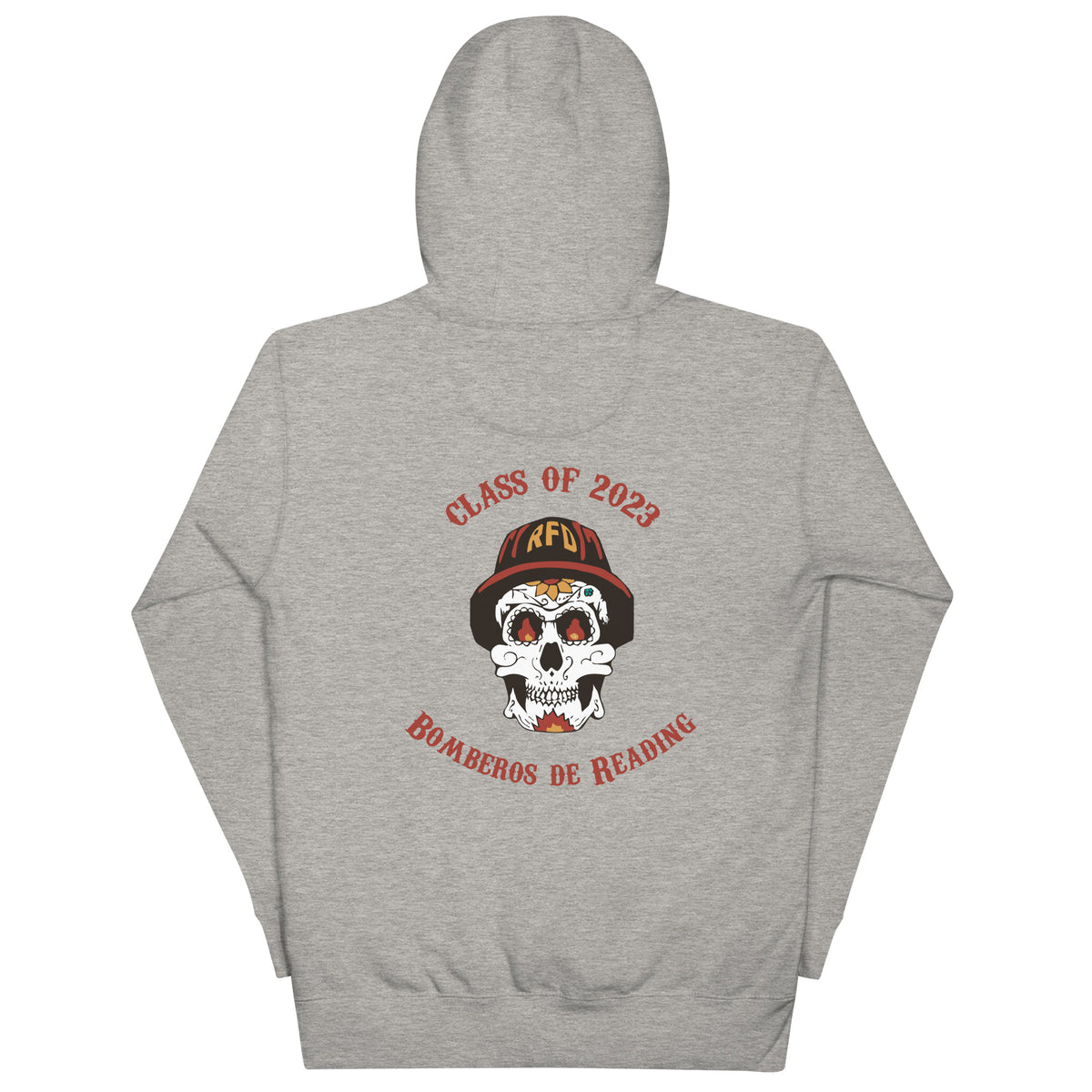 Bomberos De Reading Red Wording Unisex Hoodie