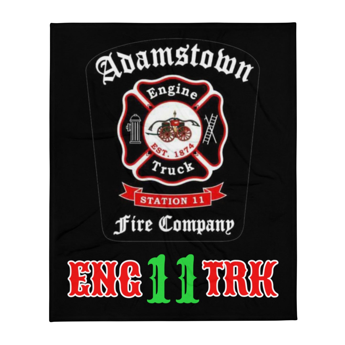 Custom Firefighter Blanket