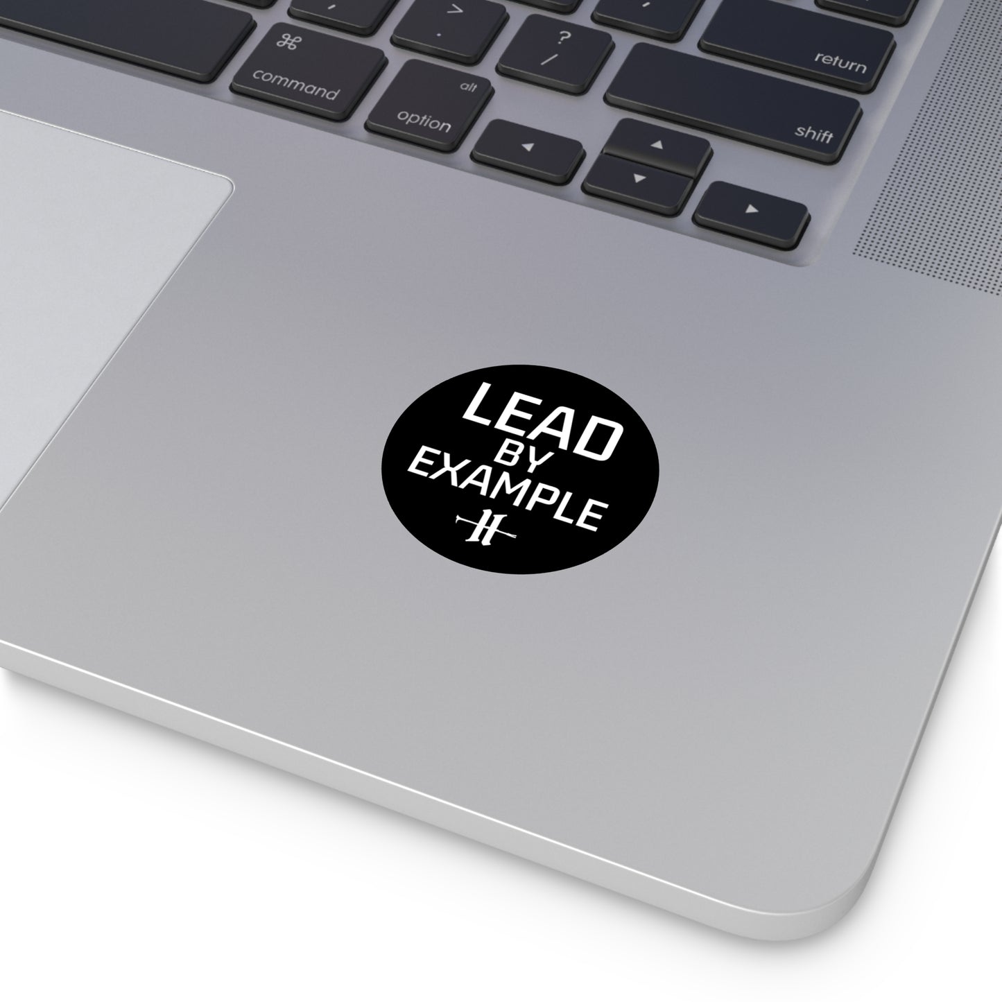 Lead By Example Round Vinyl Sticker