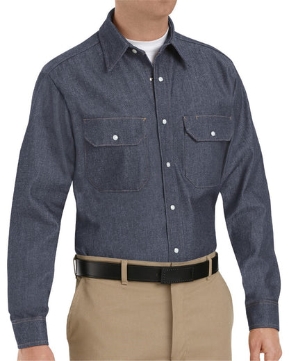 Men's Deluxe Denim Long Sleeve Shirt