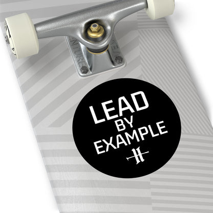 Lead By Example Round Vinyl Sticker