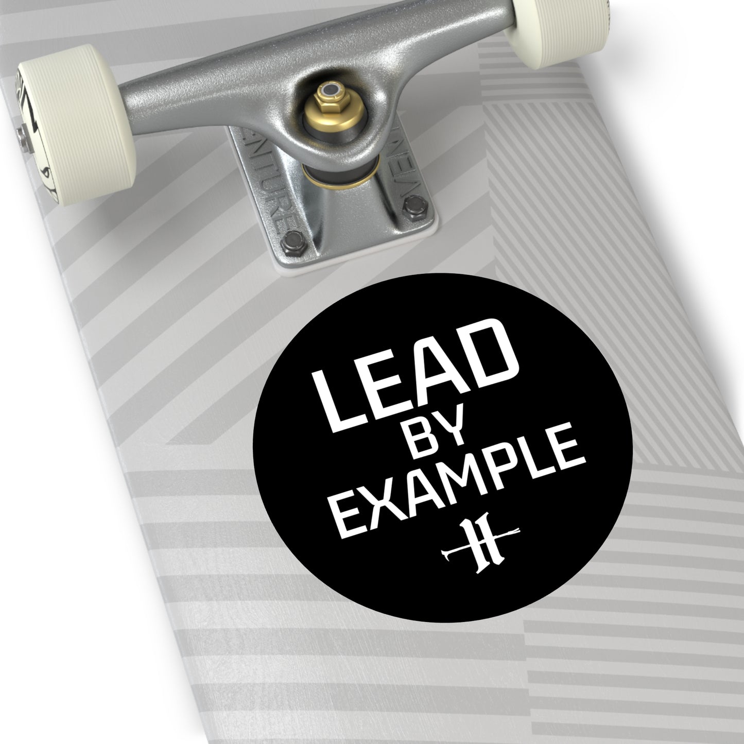 Lead By Example Round Vinyl Sticker