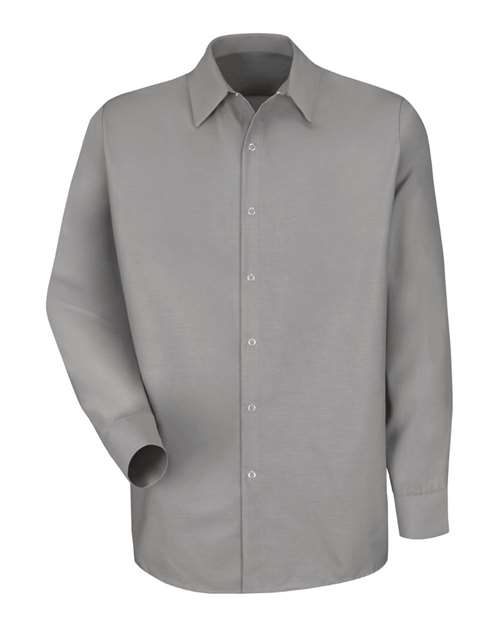 Men's Specialized Pocketless Poplin Long Sleeve Work Shirt