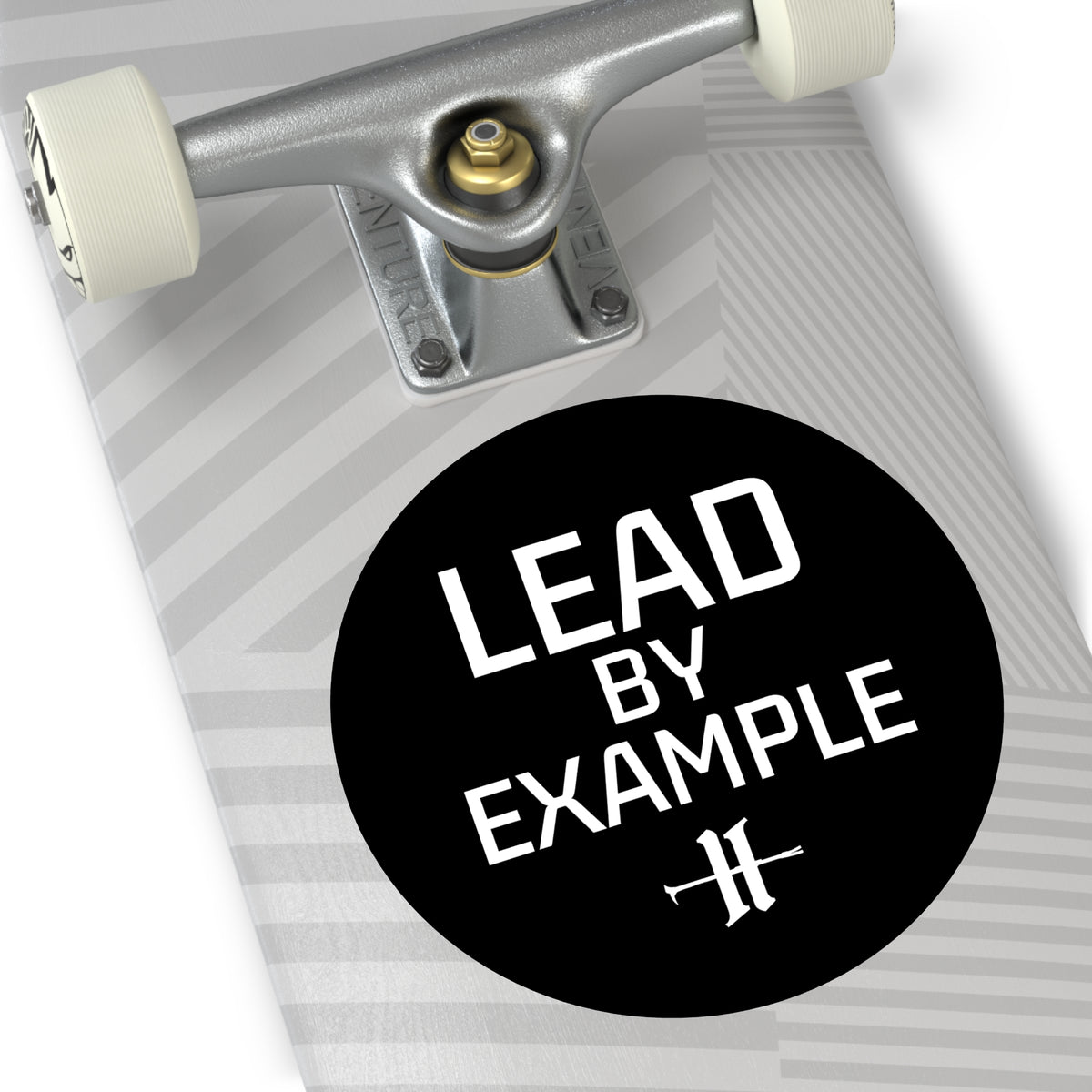 Lead By Example Round Vinyl Sticker