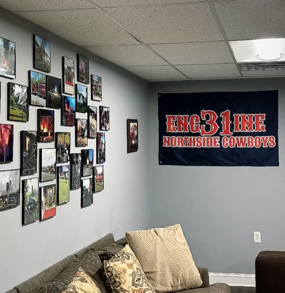 Custom Firefighter Wall Flag