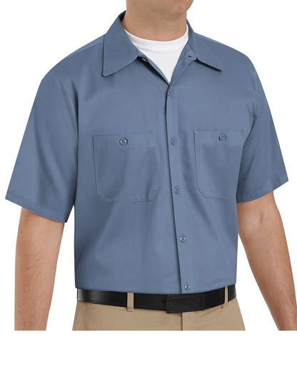 Men's Tall Cotton Short Sleeve Uniform Shirt