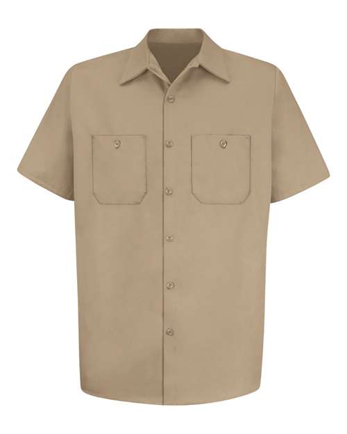 Men's Tall Cotton Short Sleeve Uniform Shirt