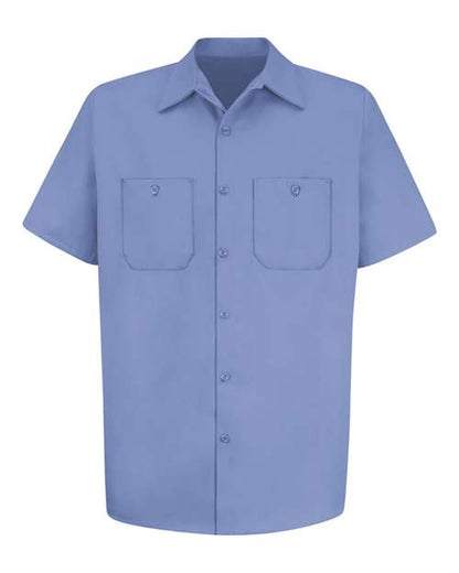 Men's Tall Cotton Short Sleeve Uniform Shirt
