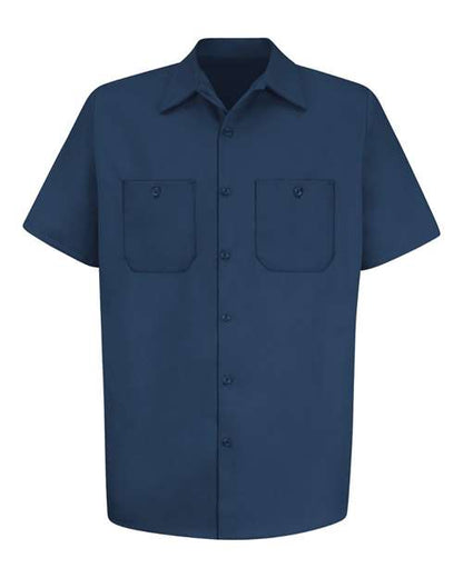 Men's Tall Cotton Short Sleeve Uniform Shirt