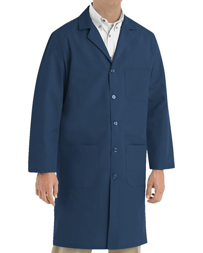Unisex Extended Sizes Button Front Lab Coat