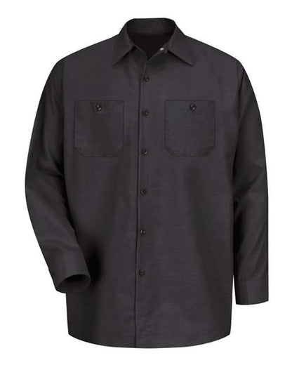 Men's Tall Industrial Long Sleeve Work Shirt