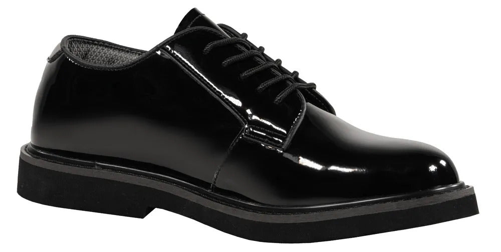 Propper Men's Uniform Dress Patent Oxford Shoes - Black