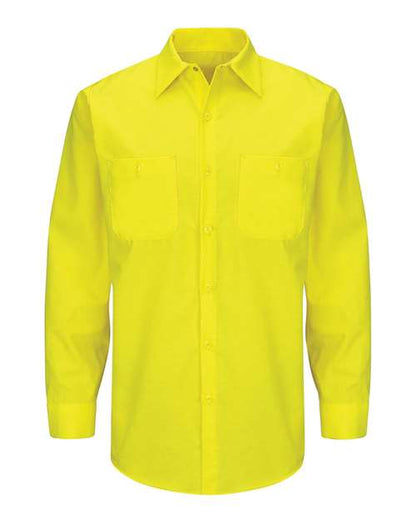 Men's Tall Enhanced & Hi-Visibility Long Sleeve Work Shirt