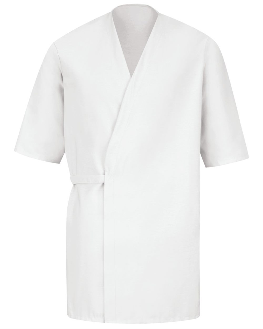 Men's Collarless Poplin Butcher Wrap