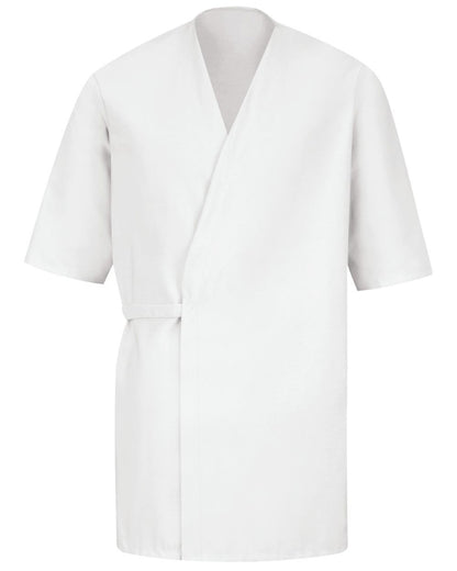 Men's Collarless Poplin Butcher Wrap