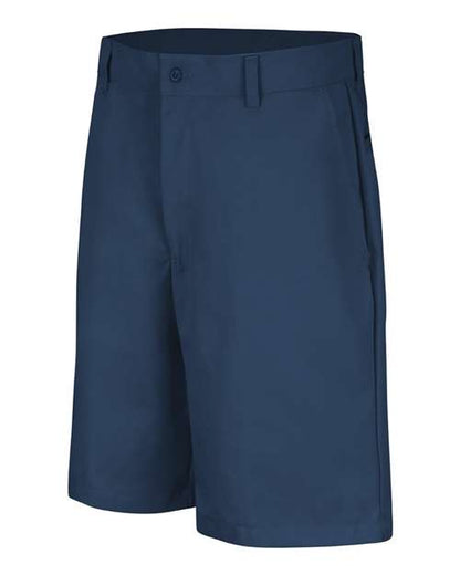 Men's Extended Sizes Cotton Casual Plain Front Shorts