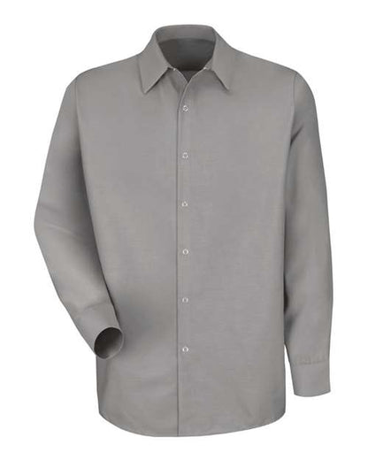 Men's Tall Specialized Pocketless Poplin Long Sleeve Work Shirt