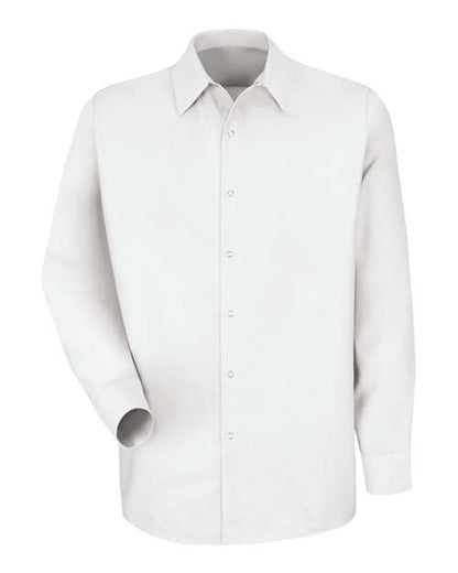 Men's Tall Specialized Pocketless Poplin Long Sleeve Work Shirt