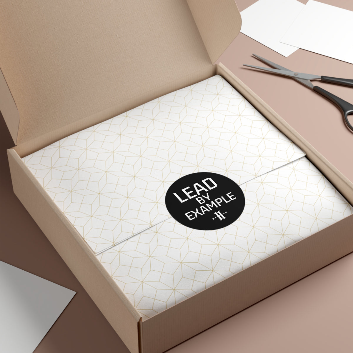 Lead By Example Round Vinyl Sticker