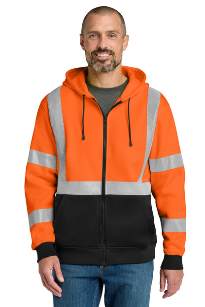CornerStone ®  A107 Class 3 Heavy-Duty Fleece Full-Zip Hoodie CSF300