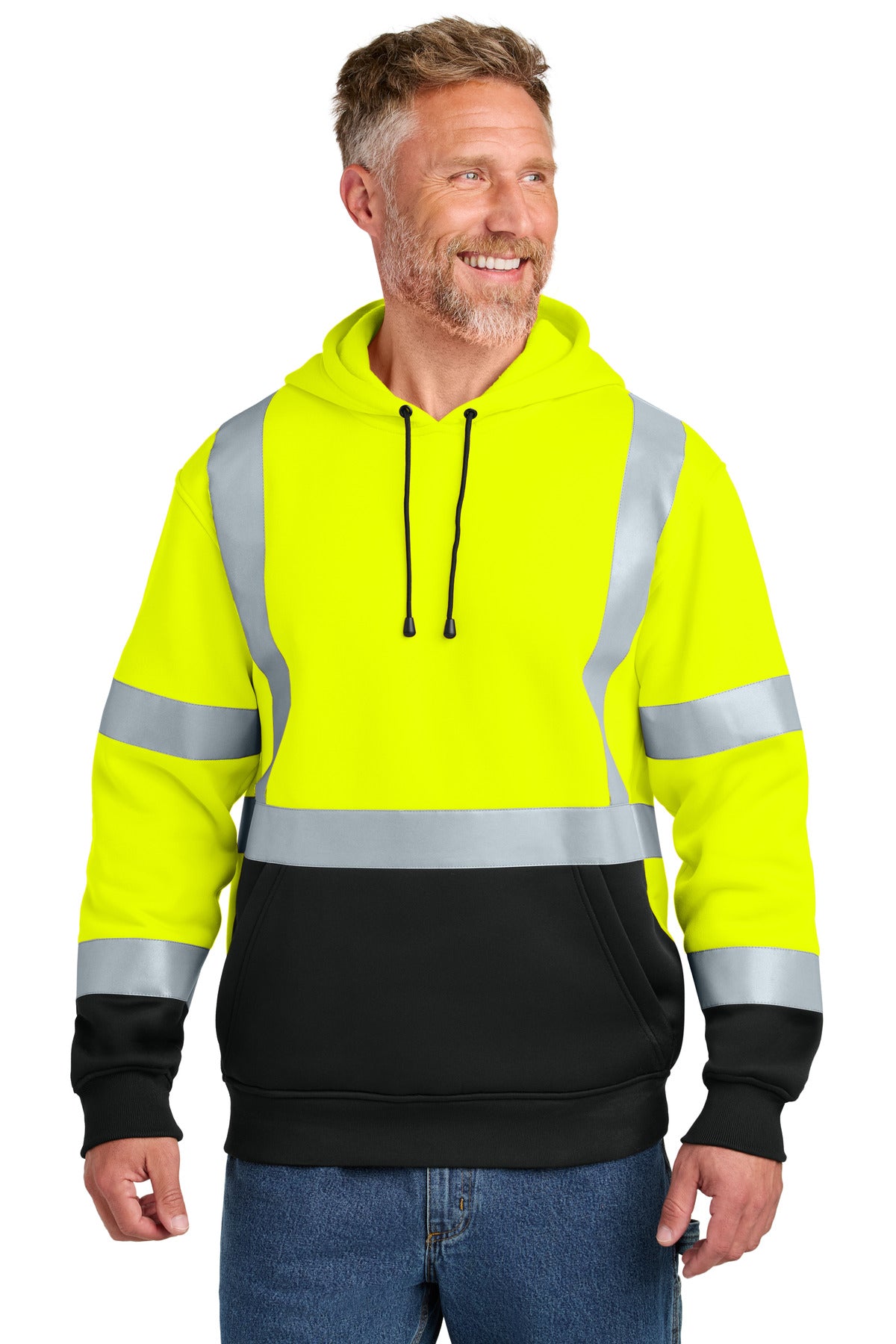 CornerStone ®  ANSI 107 Class 3 Heavy-Duty Fleece Pullover Hoodie CSF301