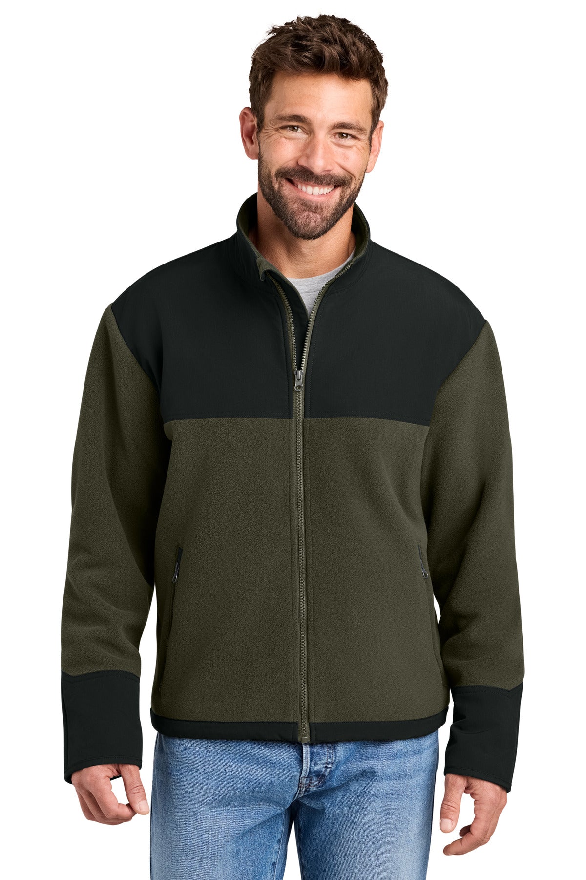 CornerStone ®  Fleece Overlay Jacket CSF750