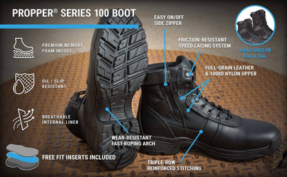 Propper Series 100® 6" Side Zip Tactical Boot
