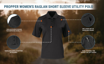 Propper Women's Raglan Utility Short Sleeve Polo