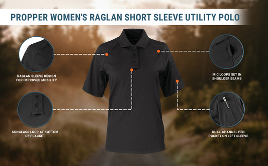 Propper Women's Raglan Utility Short Sleeve Polo