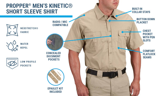 Propper Kinetic Men's Shirt - Short Sleeve