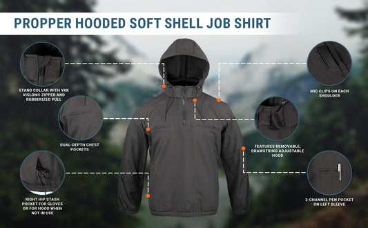 Propper Men's Hooded Soft Shell Job Shirt
