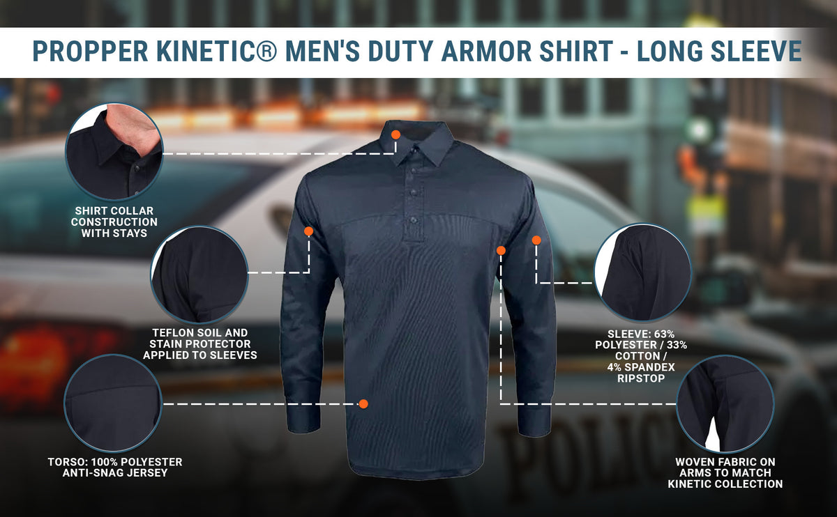 Propper Men's Kinetic Duty Armor Long Sleeve Shirt