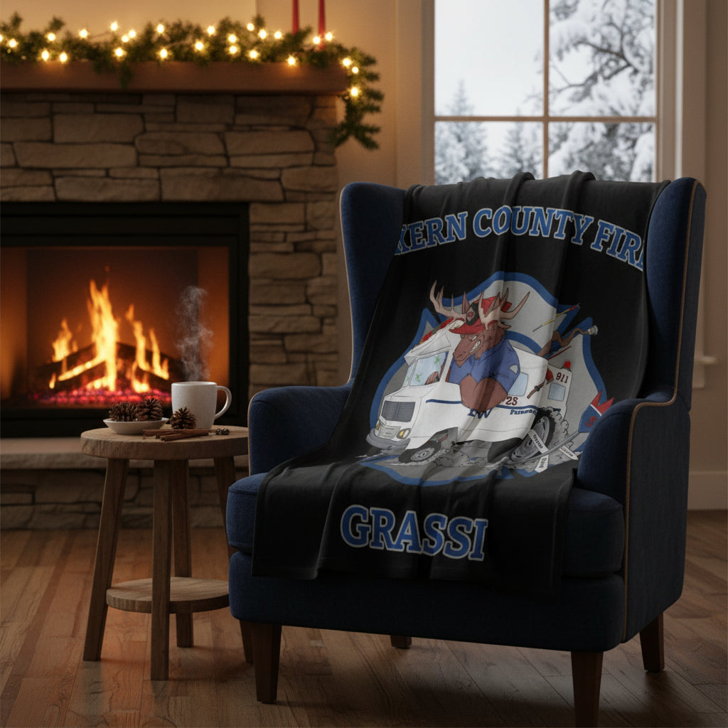 Custom Firefighter Blanket