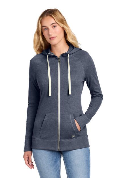 New Era ®  Women's Sueded Cotton Blend Full-Zip Hoodie. LNEA122