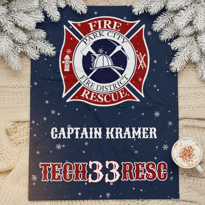 Custom Firefighter Blanket