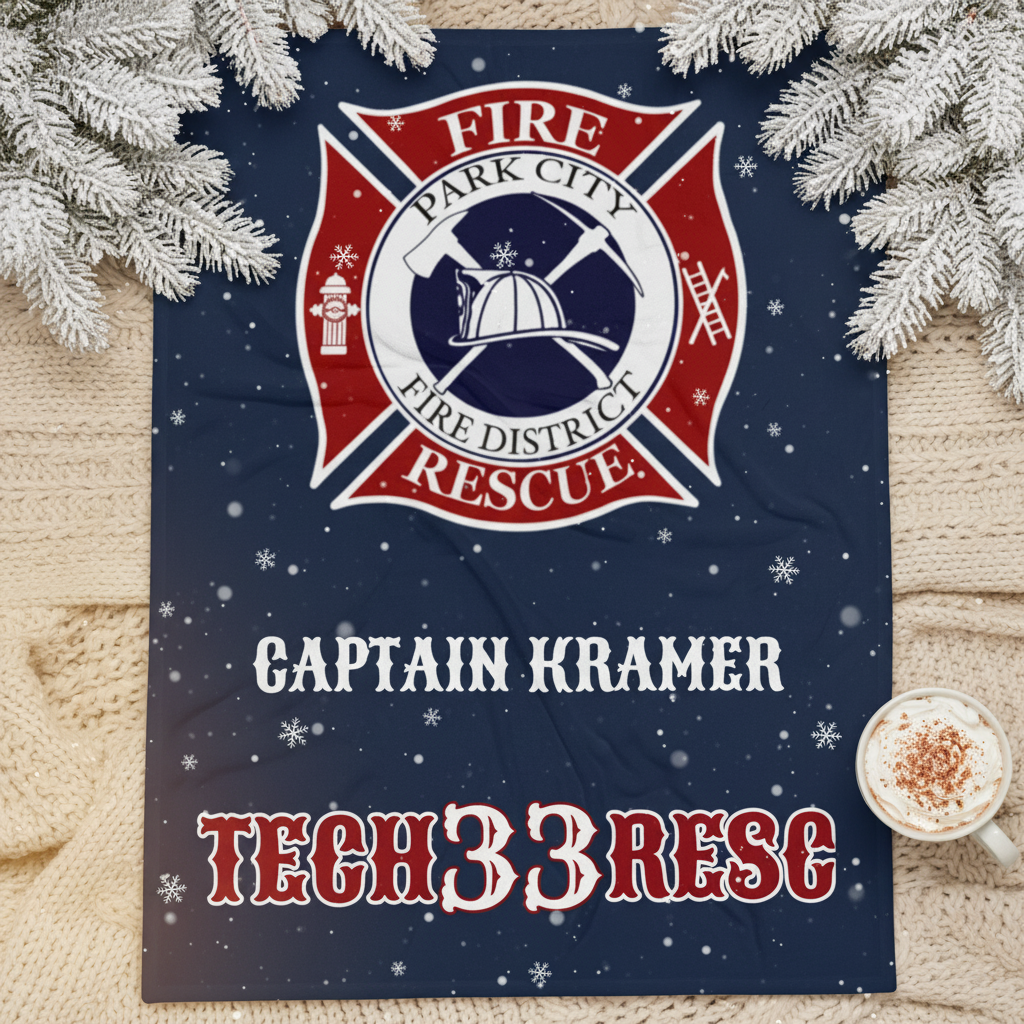 Custom Firefighter Blanket
