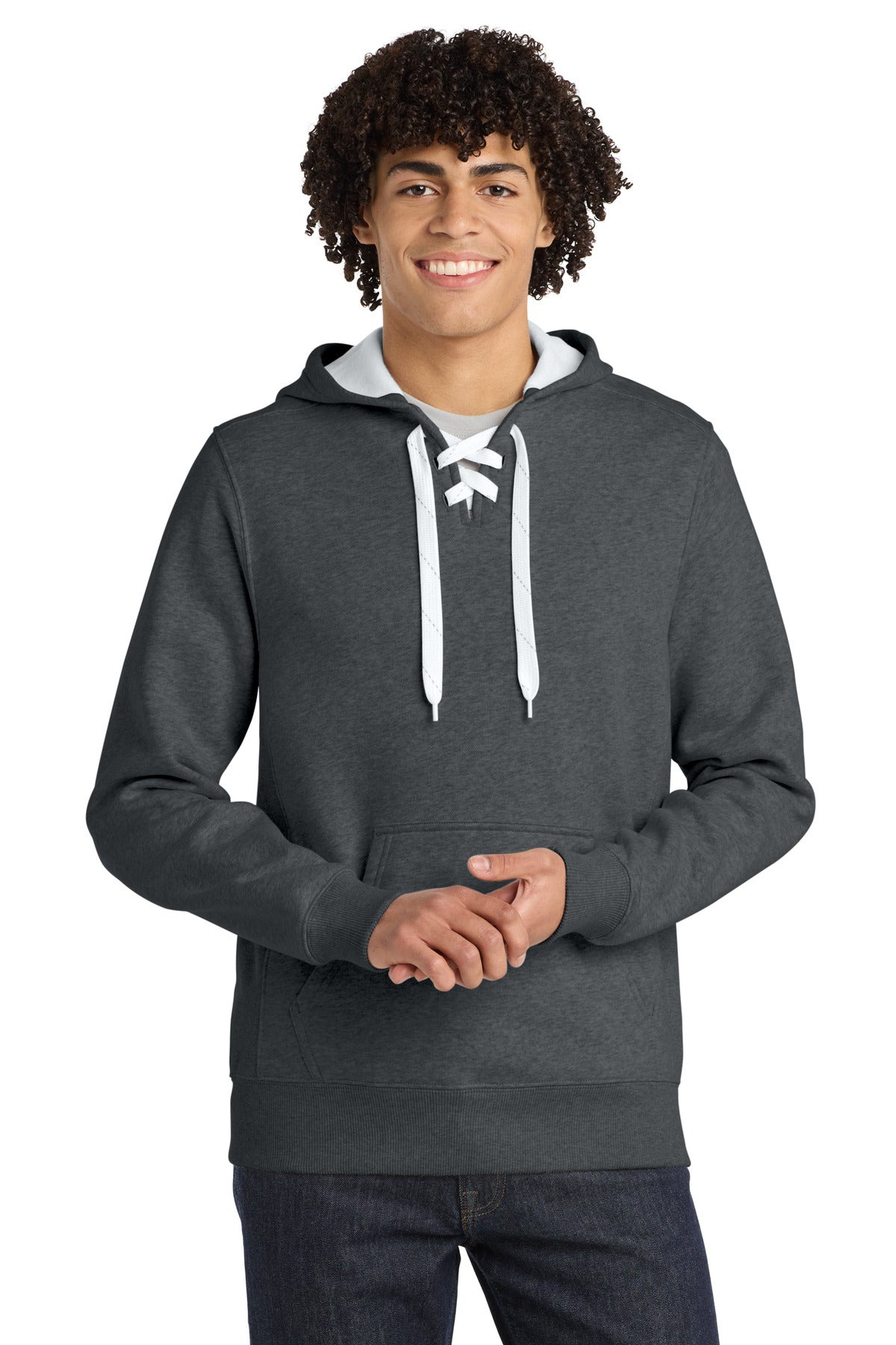Sport-Tek ®  Lace Up Pullover Hooded Sweatshirt. ST271