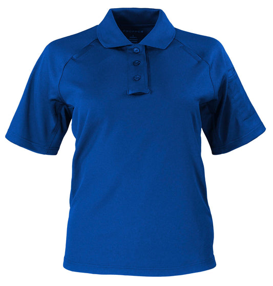Propper Women's Raglan Utility Short Sleeve Polo - Cobalt Blue