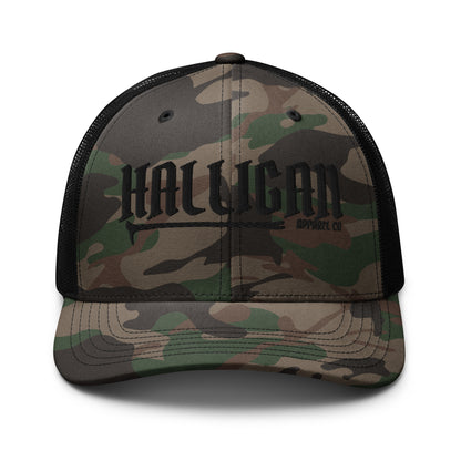 Halligan Wordmark Camo